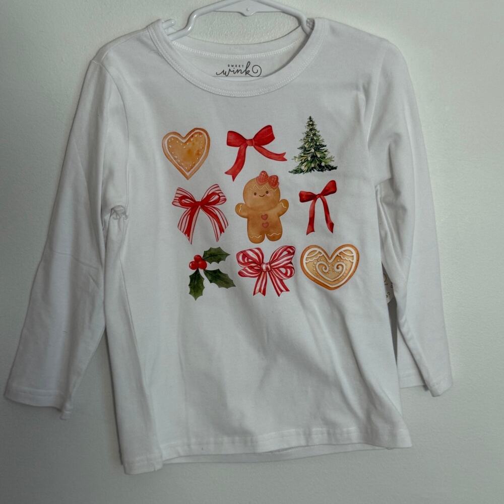 Sweet Wink Girl's Christmas Long Sleeve Tee size 4T